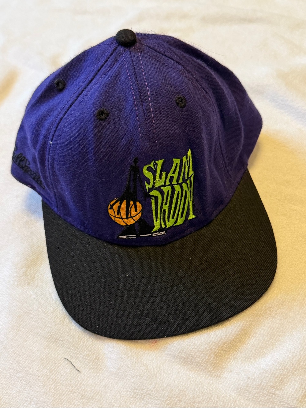 Big Ball Sports Slam Daddy Basketball Purple and Black Cap